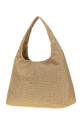 Сумка для покупок JIMMY CHOO из золотистой рафии Beach DMND (BEACHDMNDHOBOLTYJ)