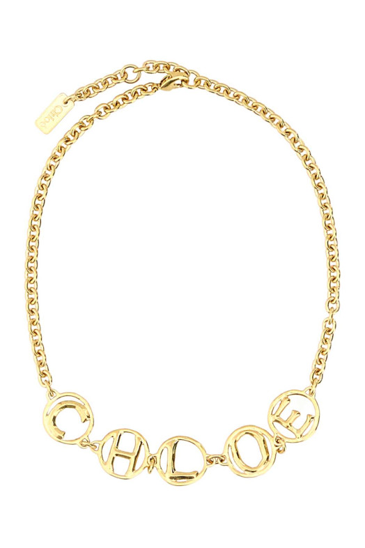 Gold metal ChloÃ© Script chocker CHLOE (CH26SJN13CB7)