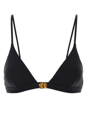 Black stretch nylon Allie bikini top BLAZE (COST03)