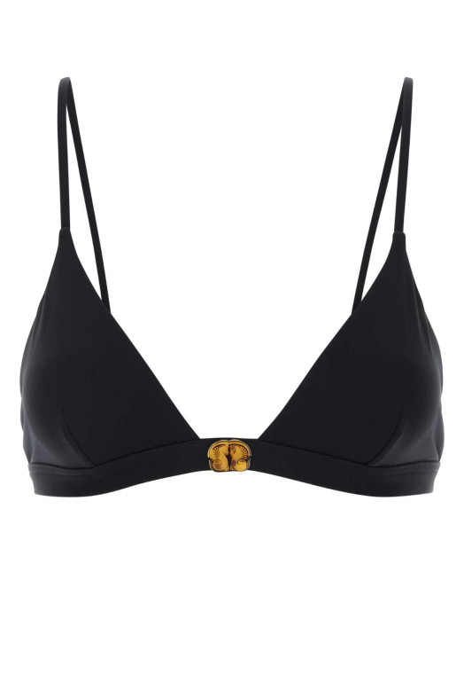 Black stretch nylon Allie bikini top BLAZE (COST03)