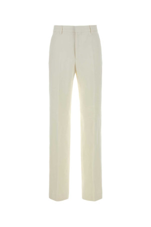 White viscose blend pant AMI (FTR811VI0052)