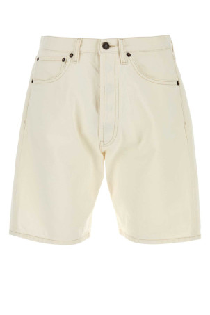 Ivory denim bermuda shorts PRADA (GEP459SOOO1954)