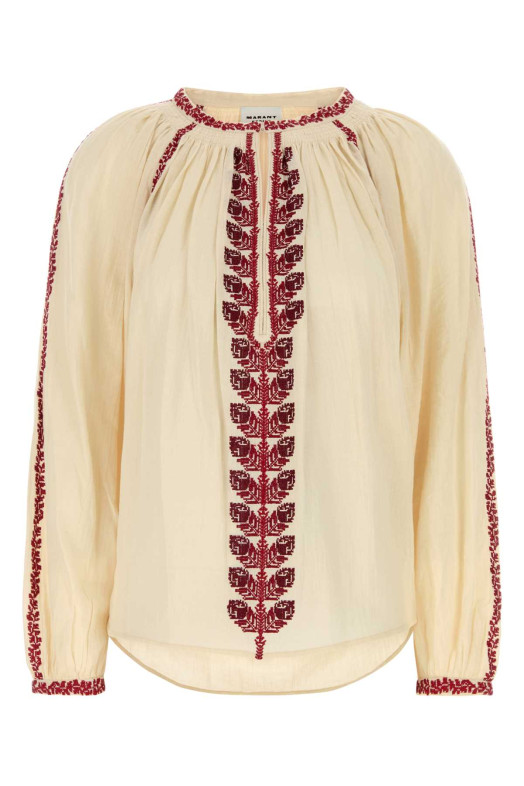 Ivory cotton Lena blouse ISABEL MARANT ETOILE (HT0841FAD1J16E)