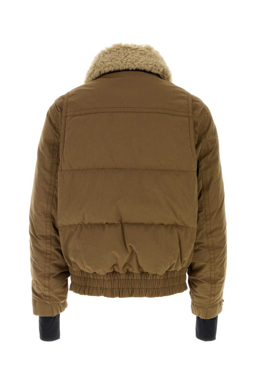 Коричневая пуховая куртка Alpental из смешанной хлопковой ткани MONCLER GRENOBLE (L20971A00041599C0)