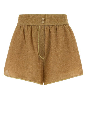 Gold nylon blend shorts Brown OSEREE (LRF235)