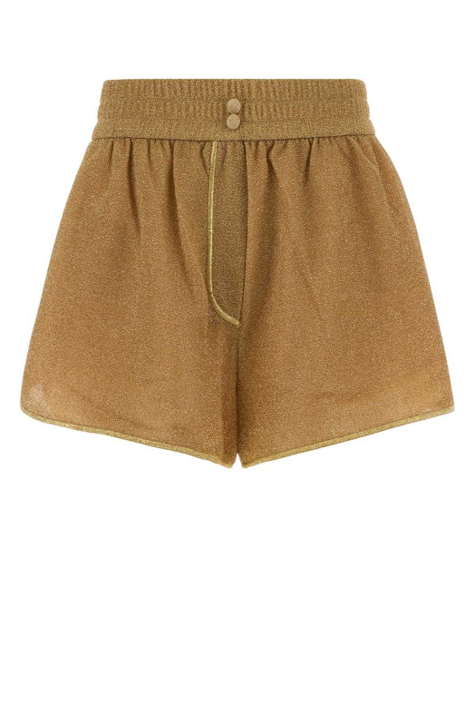 Gold nylon blend shorts Brown OSEREE (LRF235)