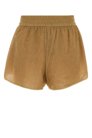 Gold nylon blend shorts Brown OSEREE (LRF235)