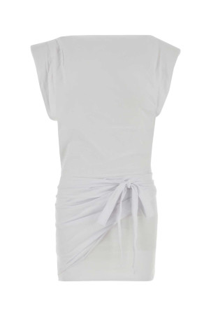 White jersey Marielle mini dress ISABEL MARANT (RO0874FAA1N41I)