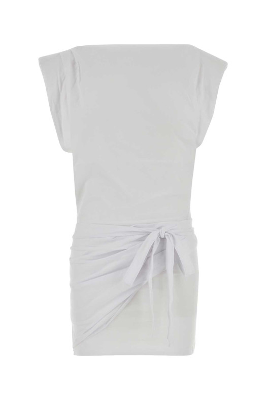 White jersey Marielle mini dress ISABEL MARANT (RO0874FAA1N41I)