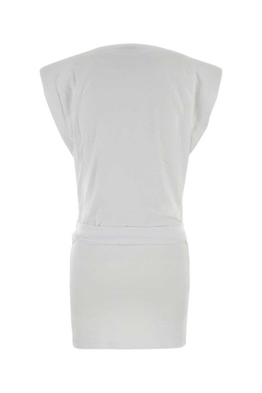 White jersey Marielle mini dress ISABEL MARANT (RO0874FAA1N41I)