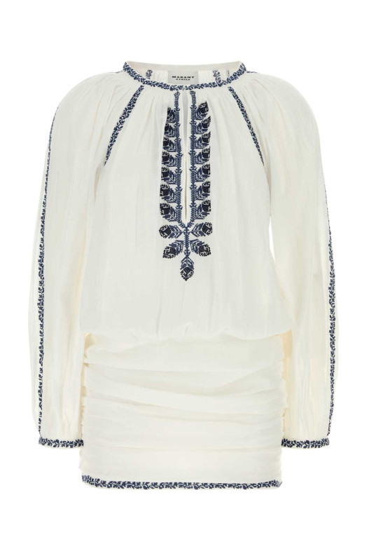 White cotton Ludy mini dress ISABEL MARANT ETOILE (RO1051FAD1J16E)