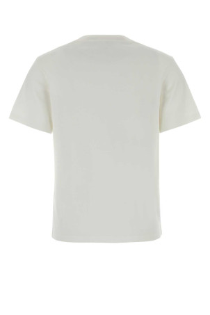 White cotton blend t-shirt White LOEWE (S359Y22XAV)
