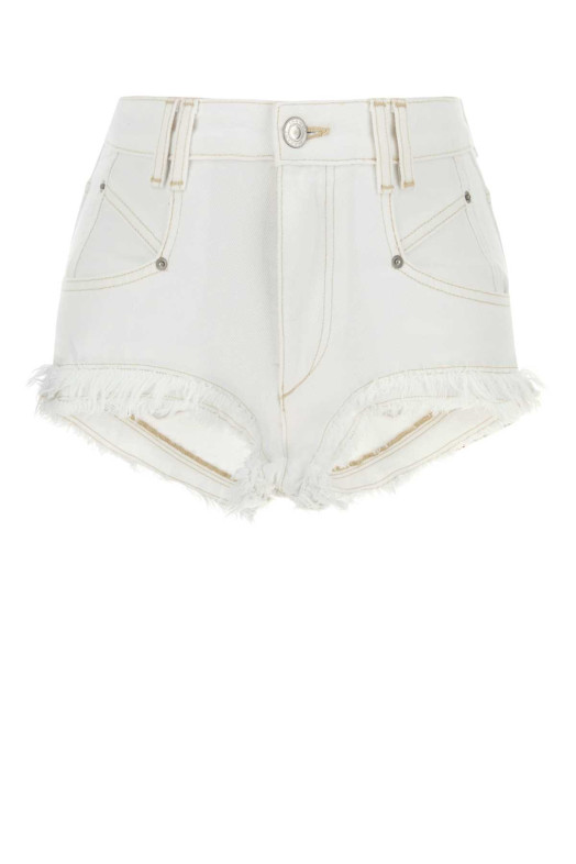 White denim Eneidala shorts ISABEL MARANT (SH0283FAD1H02I)