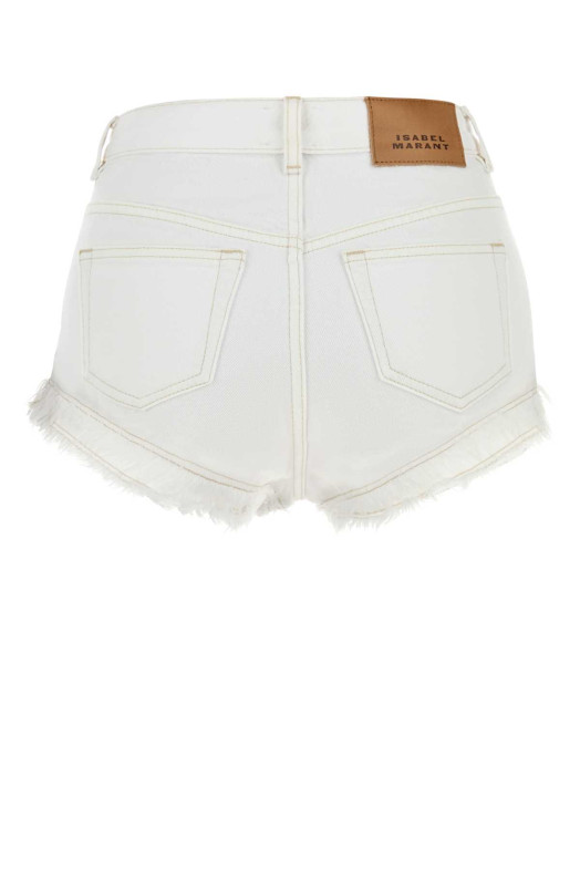 White denim Eneidala shorts ISABEL MARANT (SH0283FAD1H02I)