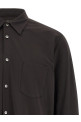 Рубашка с двухцветной сетчатой вставкой, черно-серая COMME DES GARÇONS HOMME PLUS PRB0160511