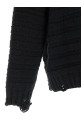Кардиган из шерсти с эффектом потертости, черный MM6 MAISON MARGIELA SH0HP0005M13040900
