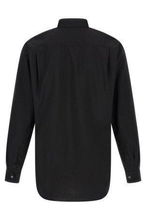 Decorated panel shirt Black