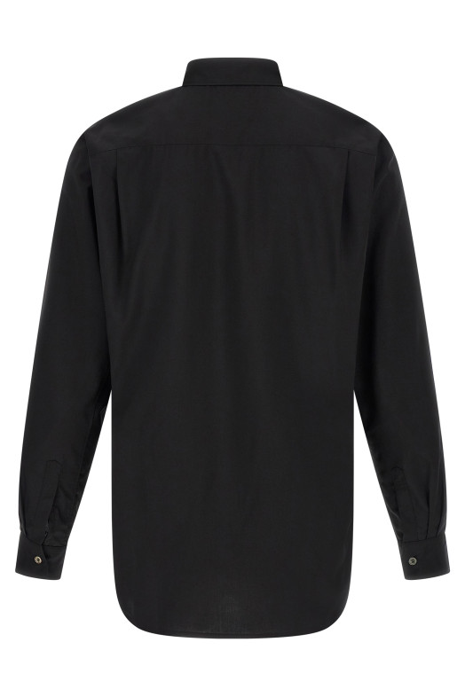 Рубашка с декоративными вставками, чёрная COMME DES GARÇONS HOMME PLUS PRB0190511