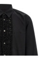 Рубашка с декоративными вставками, чёрная COMME DES GARÇONS HOMME PLUS PRB0190511