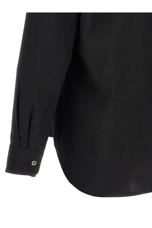 Рубашка с декоративными вставками, чёрная COMME DES GARÇONS HOMME PLUS PRB0190511