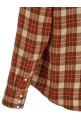 Red 'Meridian Check' shirt Red