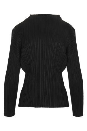 'Basics' black long sleeve top Black