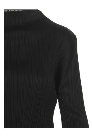 'Basics' black long sleeve top Black