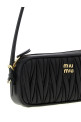 Matelassé nappa pouch Black