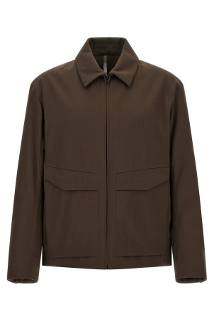 'Sarya' brown gabardine jacket Brown