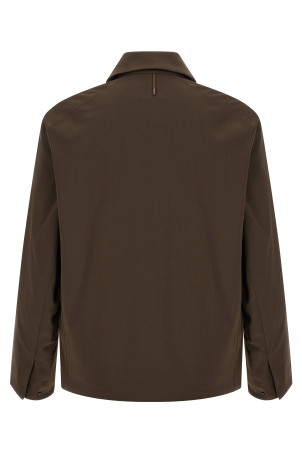 'Sarya' brown gabardine jacket Brown
