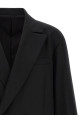 Flannel Belted Blazer Black