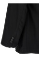 Flannel Belted Blazer Black