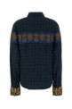 Embroidered flannel Chloris shirt Red DRIES VAN NOTEN (2620107424315)