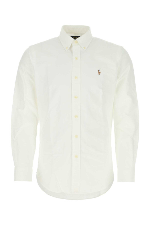 Белая рубашка оксфордского покроя POLO RALPH LAUREN (710792041)