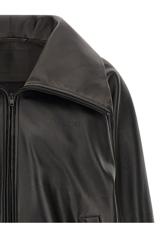 Black leather 'Le City' jacket Black