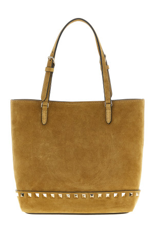 V. Garavani 'Rockstud' small beige shopping bag Beige