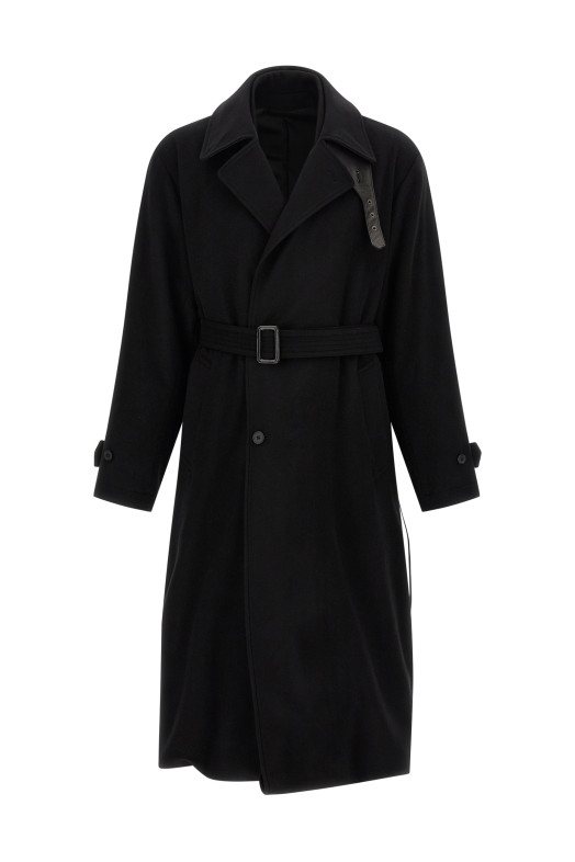 Черное пальто «Layered Combination» Черное ST1539BLACK