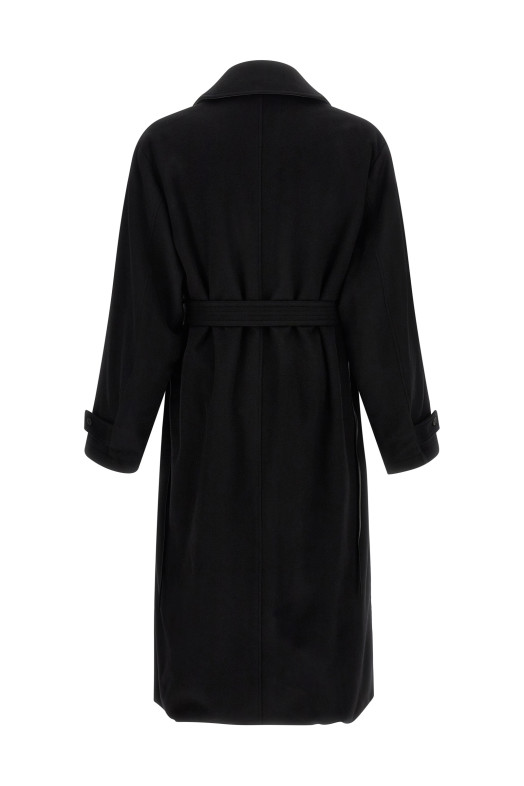 Черное пальто «Layered Combination» Черное ST1539BLACK