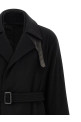 Черное пальто «Layered Combination» Черное ST1539BLACK