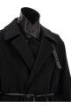 Черное пальто «Layered Combination» Черное ST1539BLACK