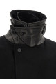 Черное пальто «Layered Combination» Черное ST1539BLACK