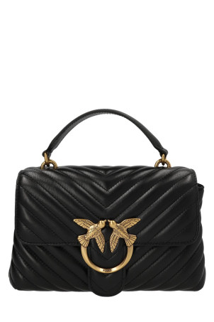 Hand Bag 'Big Lady Love Bag Puff Chevron' Black
