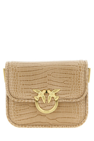 'Love Bag Box' mini shoulder bag Beige