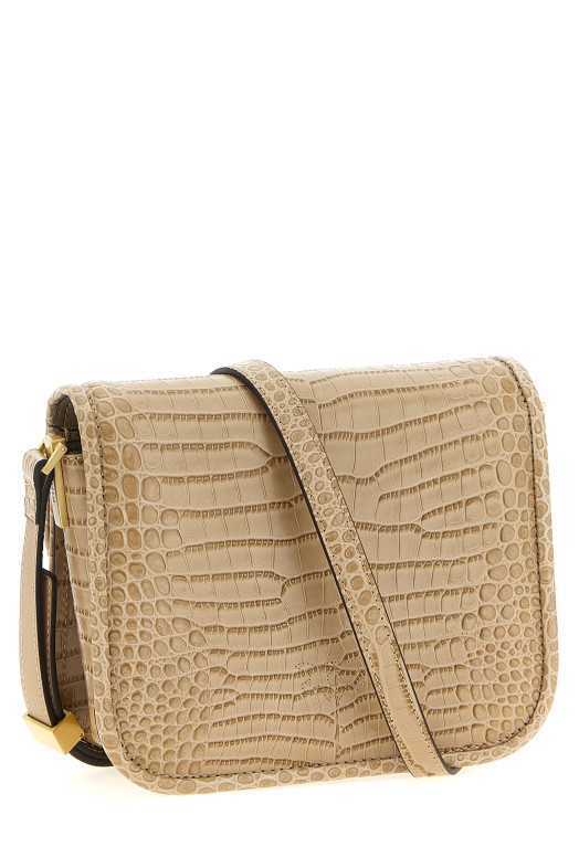 'Love Bag Box' mini shoulder bag Beige