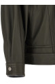 Green leather biker jacket Green
