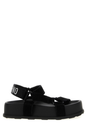 Suede sandals Black