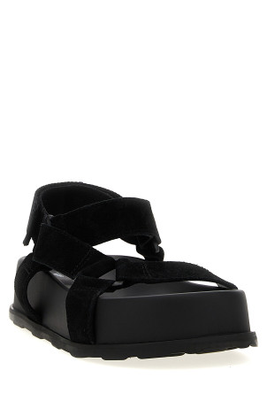Suede sandals Black