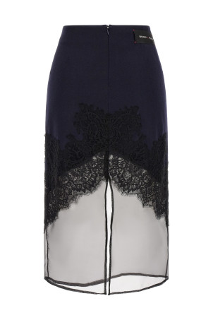 Bardazzi x PINKO blue 'Botticino' skirt Blue