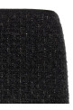 Black metallic tweed skirt Black