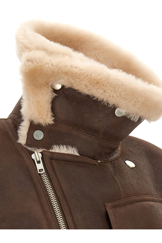 Brown sheepskin jacket Brown
